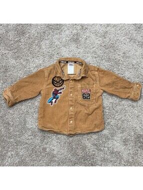 Marvel Spider-Man Corduroy Shirt for Toddler Size 2T